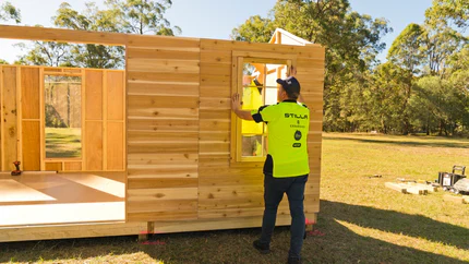 Installation with additional single door + additional double door