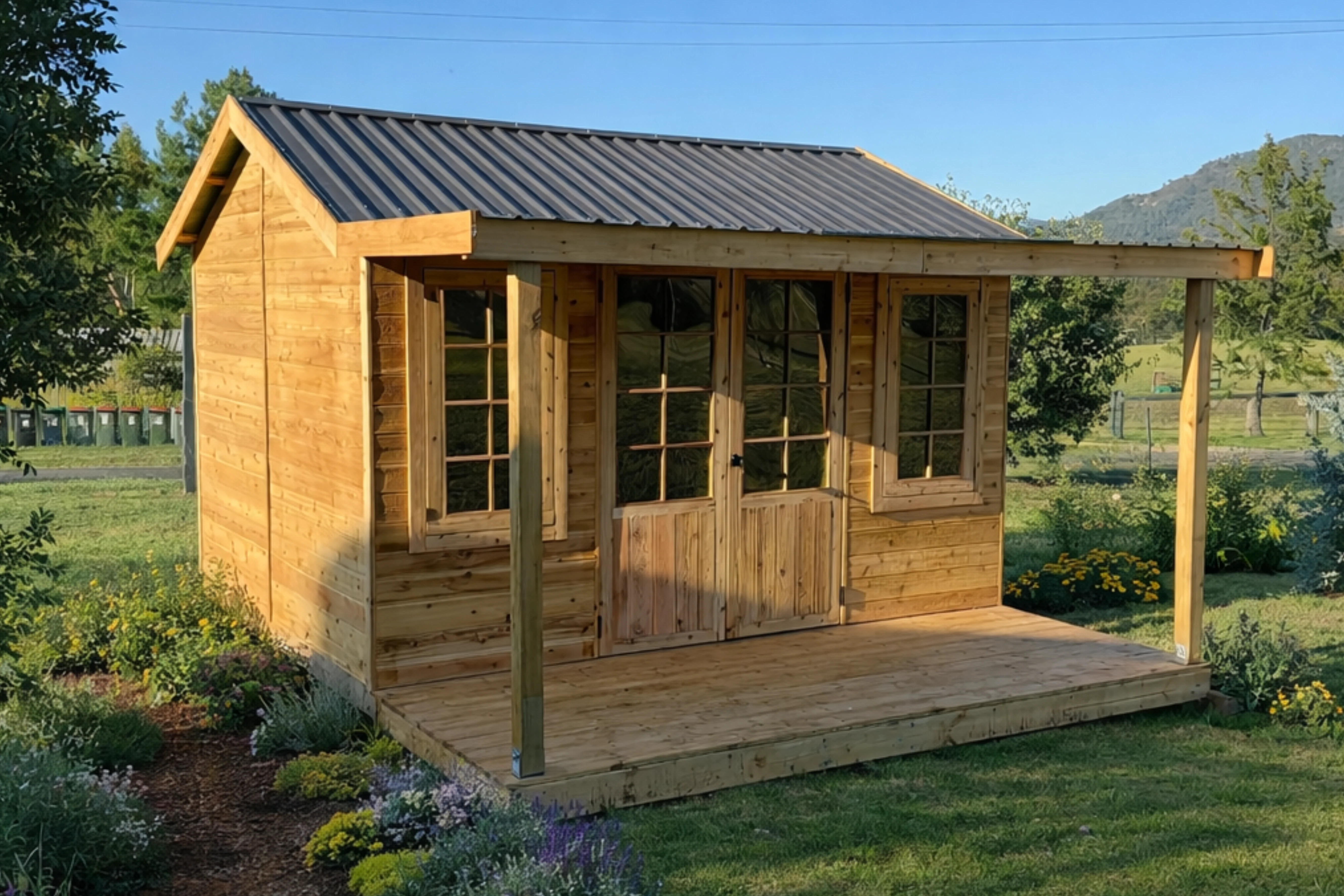 Olive 12x8 Cedar Timber Classic Studio